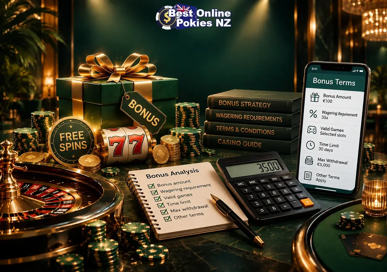 Analysis of bonus terms and wagering requirements